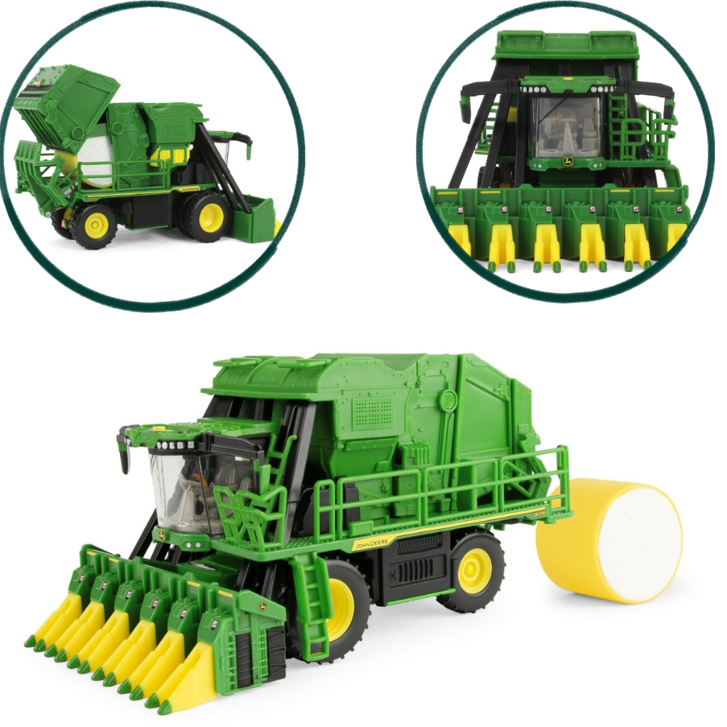 Miniatura Colheitadeira de Algodão John Deere CP770 1/64 ERTL Metal Original