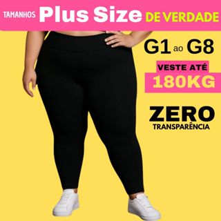 Calça Legging Plus Size Cintura Alta Feminina Suplex que Modela o corpo do G ao G8 em Oferta na Shopee