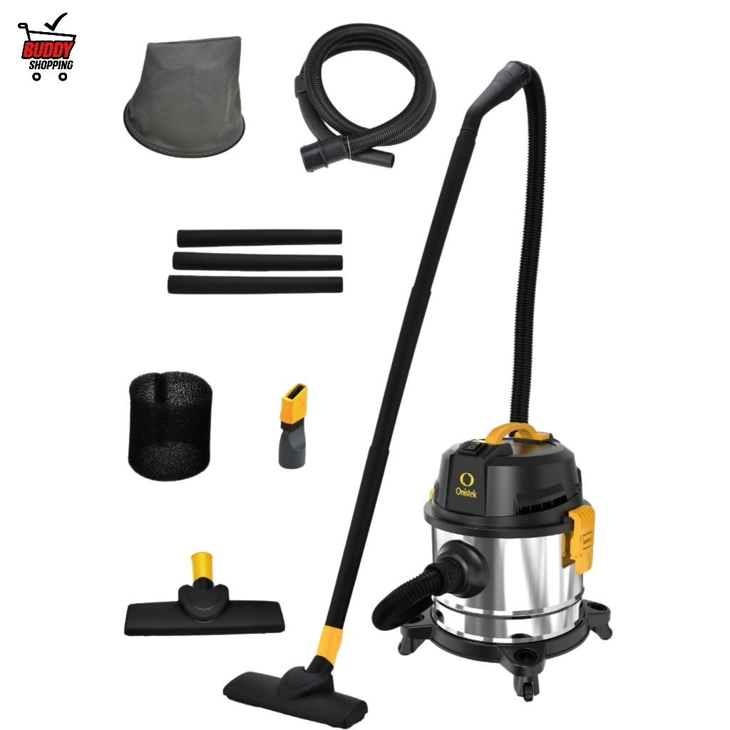 Aspirador de Pó Água e Soprador 1600W 15L 3 em 1 Profissional Grande Limpeza Pesada 127V ou 220V Onistek ON-LV308 em Oferta na Shopee