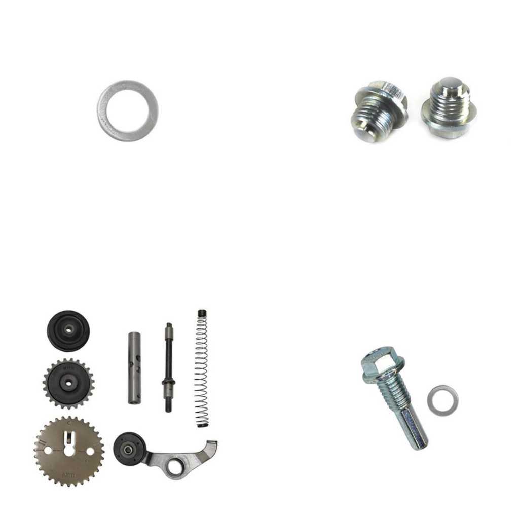 KIT TENSOR DA CORRENTE DO COMANDO COM 9 PECAS +PARAFUSO HASTE E TENSOR COM ARRUELAS POP 110 BIZ 110 ATE 2024
