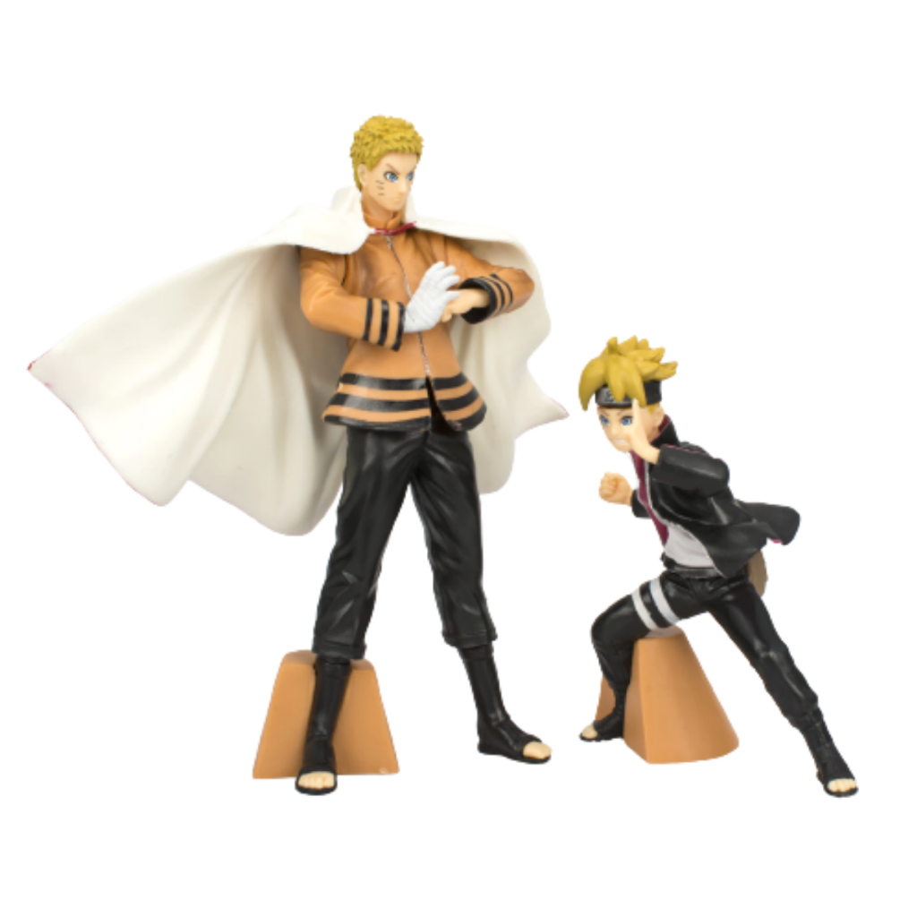 Kit 2 Action Figure Naruto Hokage + Boruto Next Generations