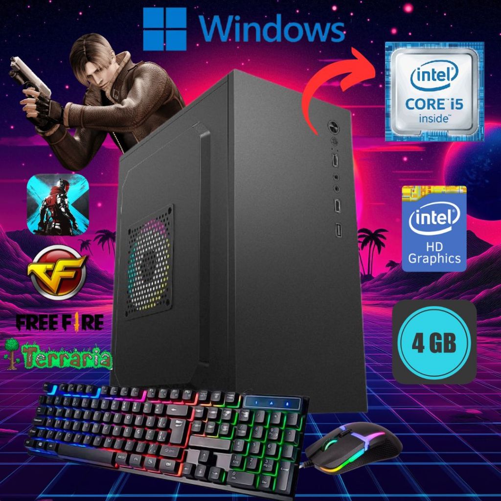 Oportunidade Única: PCs Gamer i3 e I5 RGB Com ou Sem Acessórios – Últimas Unidades!