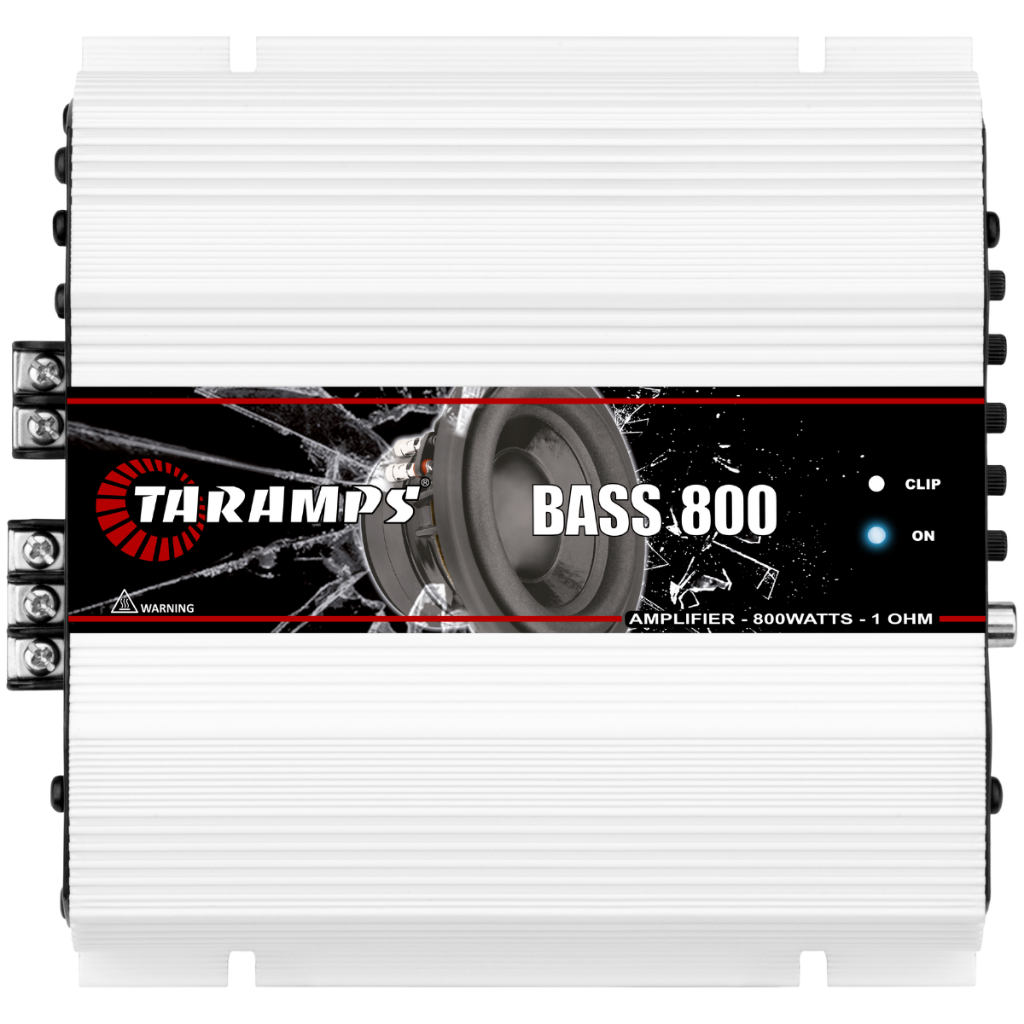 Modulo Taramps Bass 800w Rms 1 Ohm 1 Canal Amplificador 800 Rms para Subwoofer Atende Sistemas de Som Automotivo Focados