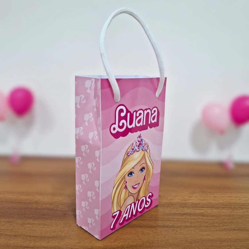 SACOLINHA BARBIE / SACOLA PERSONALIZADA / LEMBRANCINHA PERSONALIZADA/ ANIVERSÁRIO