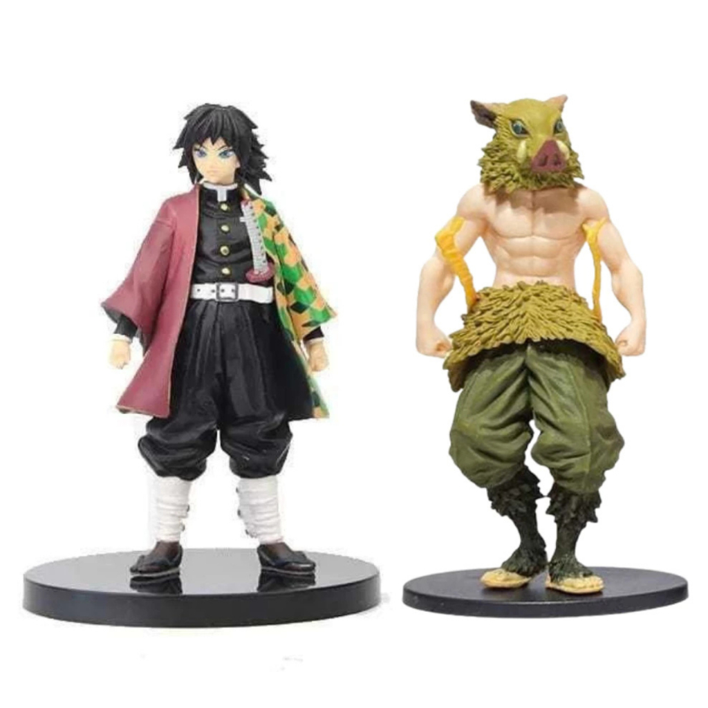 Action figure Kimetsu no Yaiba Inosuke demon slayer tomioka tanjiro nezuko zenitsu decoração boneco