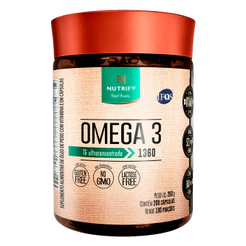 Omega 3 Nutrify Suplemento Alimentar em Capsulas Oleo De Peixe