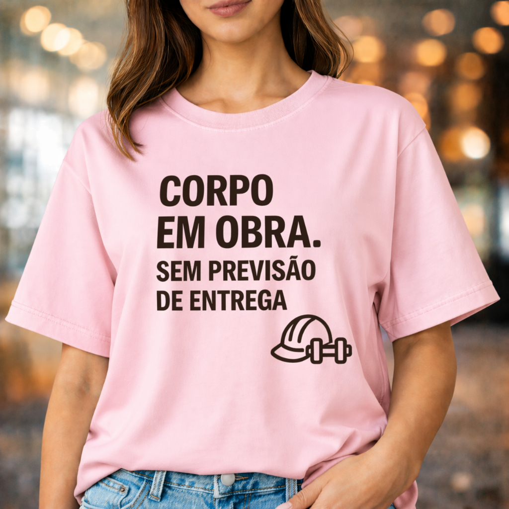 Camisa Camiseta Feminina Streetwear Oversize Academia Fitness Frase 100% Algodão Lançamento Oferta