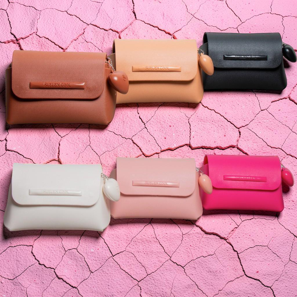 Bolsinha Feminina Pequena Suellen com Coração – Clutch, Necessaire Porta Maquiagem