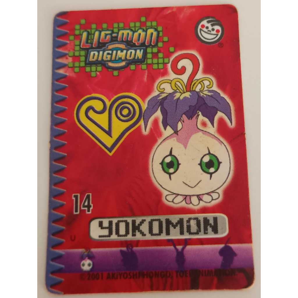 Card - Lig-mon Digimon - Yokomon (Original de Época)