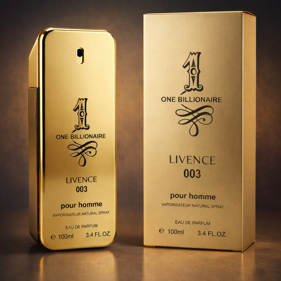 Perfume Masculino  One Biliionare Luxo Gold Livence 003 100ml Fixação Forte