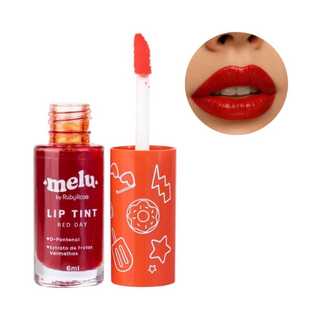 Lip Tint Melu Ruby Rose Alta Fixação, Cores Vibrantes e Efeito Natural