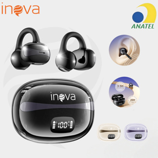 INOVA Fone Bluetooth Clip Ear Sem Fio com Microfone | Cancelamento de Ruído, Esportes e Jogos em Oferta na Shopee