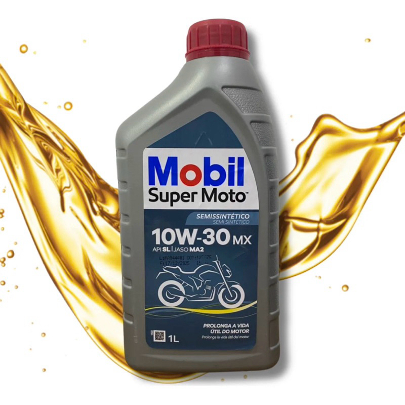 Oleo Motor 1 L Mobil 10w 30 Linha 4t Semi Sintetico Spi Sl