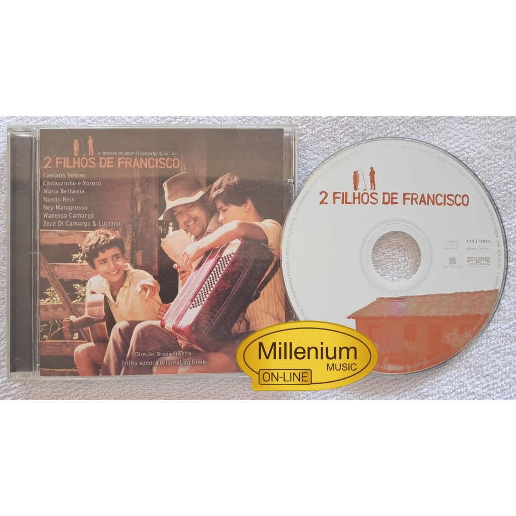CD Zezé Di Camargo & Luciano 2 Filhos De Francisco Trilha Sonora Filme 2005 Original Gravadora Colecionador Ótimo Estado