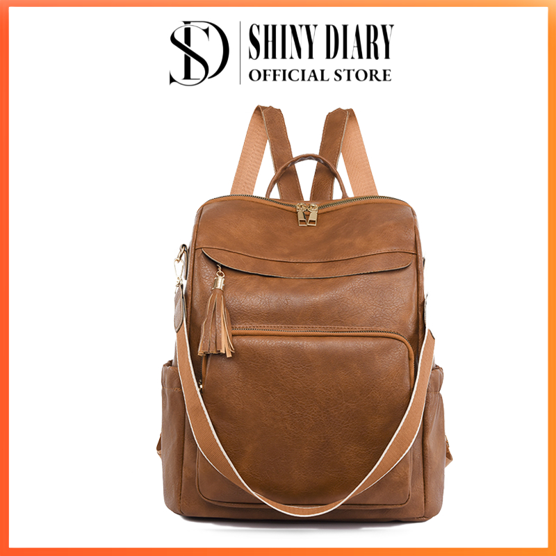 Shiny Diary Mochilas Femininas Escolar Bolsa De Viagem Faculdade Trabalho Elegante Antifurto