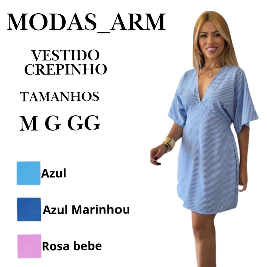 vestido feminino crepinho soltinho casual elegante leve confortável moda 2026 tendência envio rápido