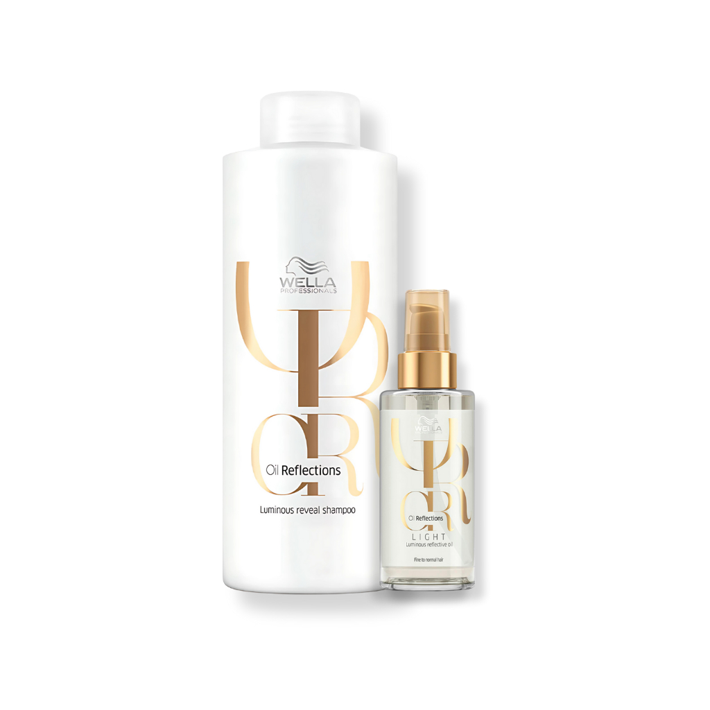 Wella Professionals Oil Reflections - Shampoo 1L + Óleo Capilar Light 100ml