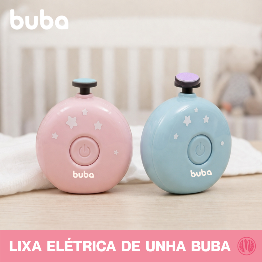 Kit Lixas de Unha Elétrico Buba para Bebê