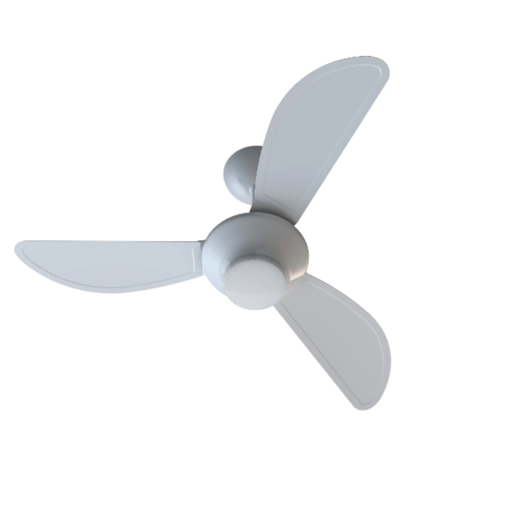Ventilador de Teto Ventisol Mistral LED Inverter Bivolt Branco com Controle Remoto Silencioso Econômico Iluminação LED