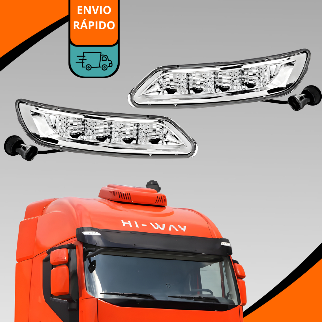Par Lanterna Tapa Sol Iveco Stralis Hi-Way Compatível
