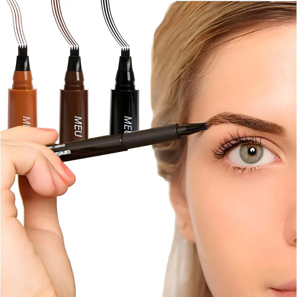 Caneta Sobrancelha Barba À Prova D 'água Fio A Fio Eyebrow Marcador