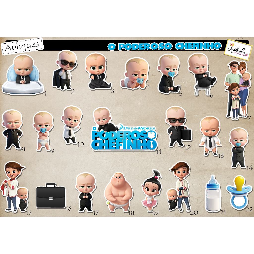 ADESIVOS RECORTADOS - O PODEROSO CHEFINHO - TAG, LEMBRANCINHA, DECORAÇÃO, FESTAS, ANIVERSÁRIOS, ARTE