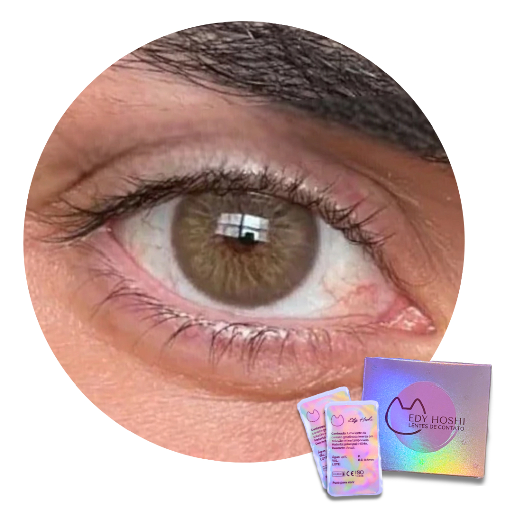 Lente de Contato Edy Hoshi Rio Ipanema - Par Anual Micro Pupila Natural Breeze Hazel