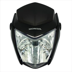 Frente do Farol Completa Preto CG Titan/Fan 150 2014-2015 e 160 2016-2021 Bloco Óptico Bananinha