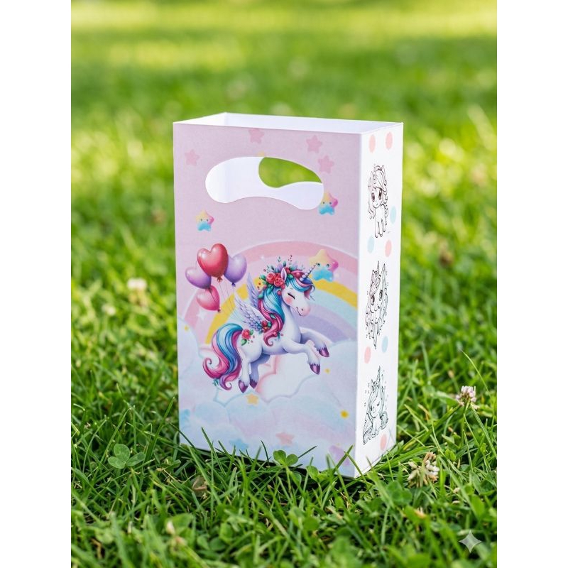2 Sacolinhas  Unicórnio, Personalizadas ,para lembrancinhas, festas ,surpresa, kits, embalagens