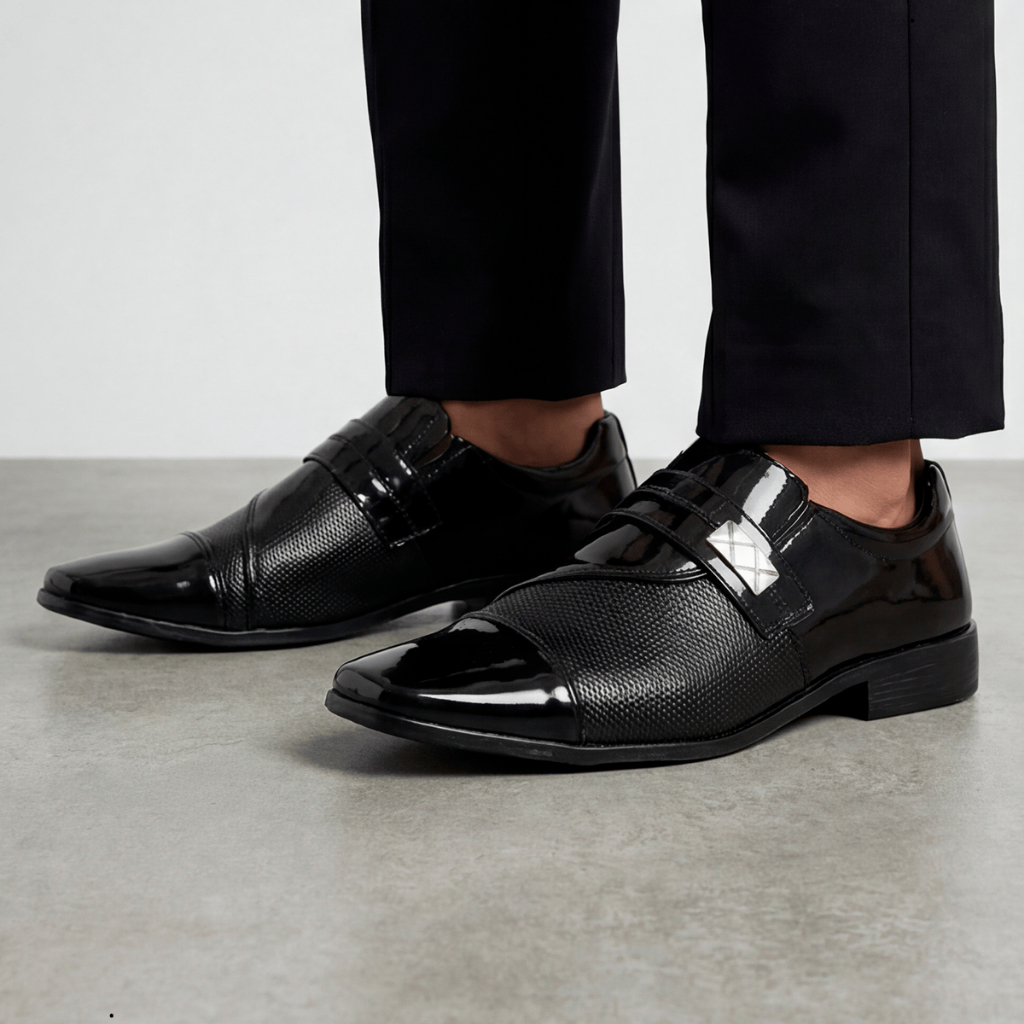 Sapato Masculino Social Confortável  Preto Marrom Verniz Casamento Casual Trabalho Oxford Mocassim em Oferta na Shopee