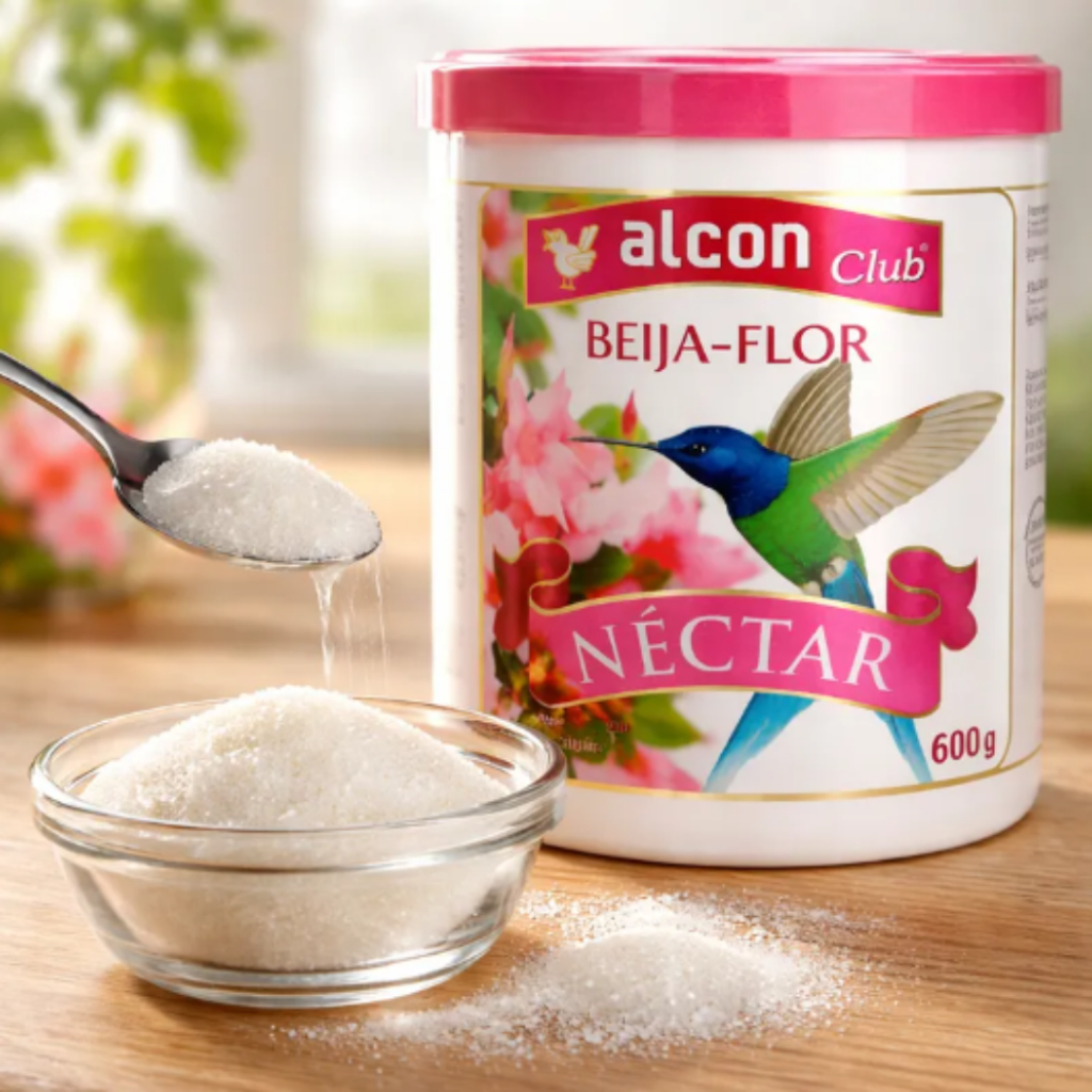 Alcon Beija-Flor Nectar Club 600g Alimento Energético Rico em Nutrientes e Fácil Preparo