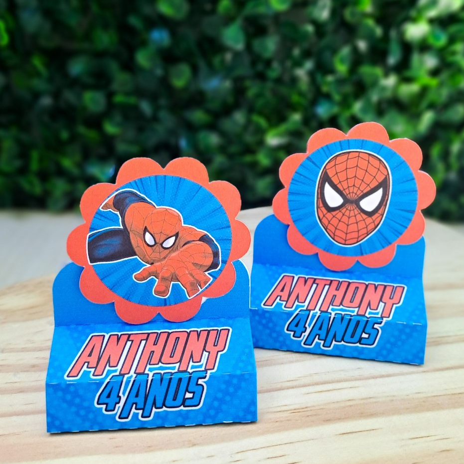 20 Porta Bis Duplo Homem Aranha / Personalizados /Lembrancinha de Festa /Aniversário