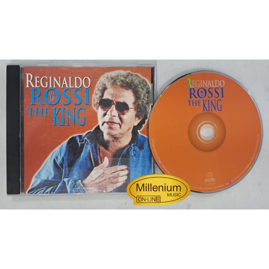 CD Reginaldo Rossi  Rossi The King 1999 Original Gravadora Colecionador Ótimo Estado