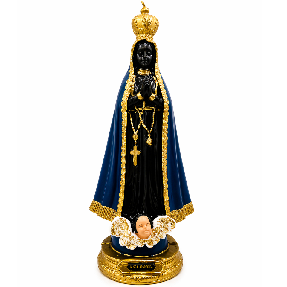 Imagem de Nossa Senhora Aparecida 40 cm – Borracha Inquebrável