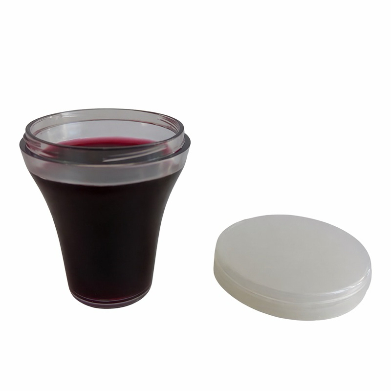 Kit santa ceia Com 100 Cálices Copinhos com Tampa Rosquear Para Santa Ceia