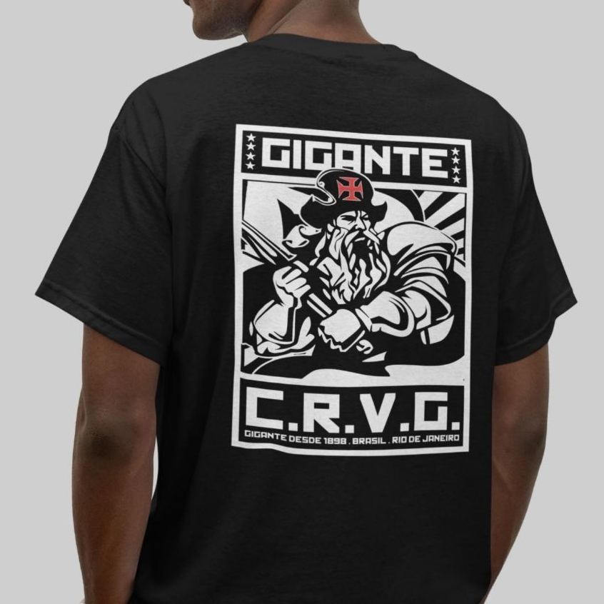 Camiseta Vasco Da Gama Time Torcida Gigante Da Colina CRVG 1898 Torcedor 100% Algodão