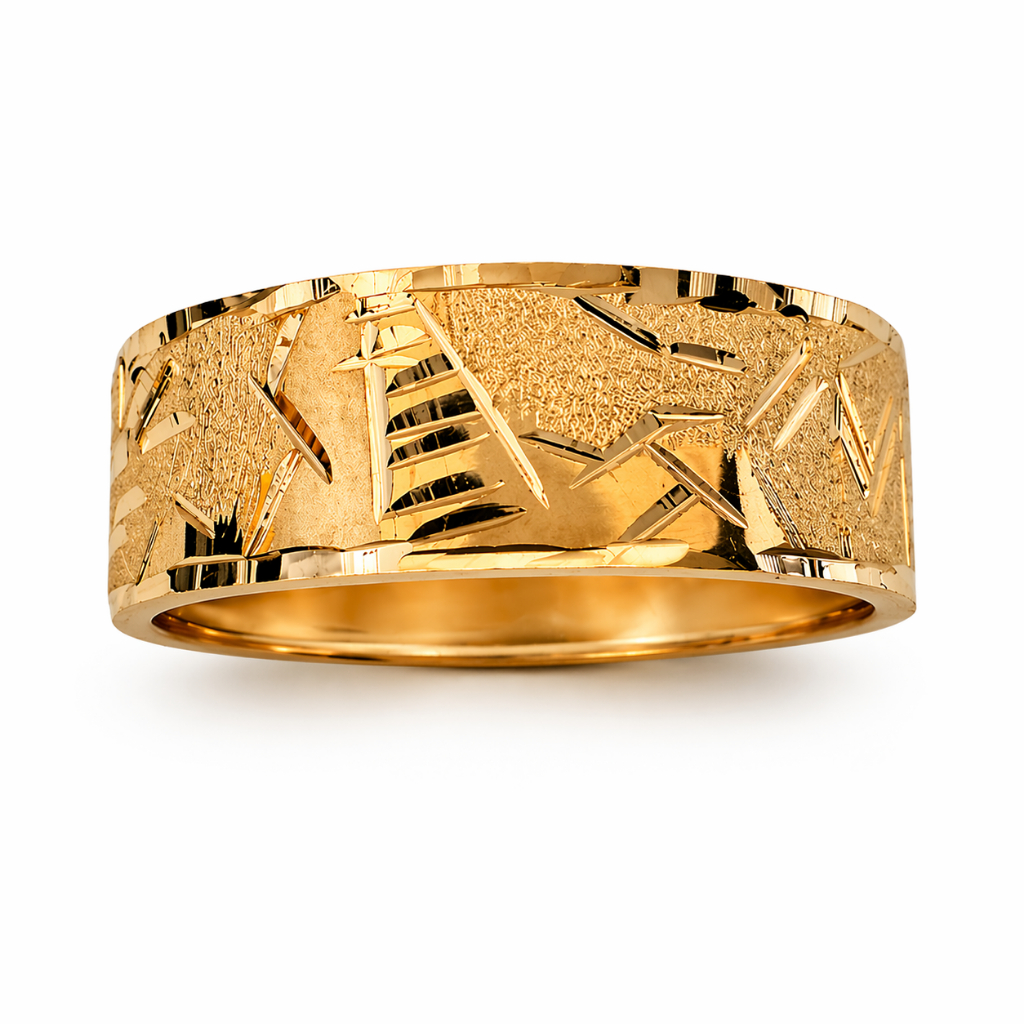 Anel Escrava de Ouro 18k 750 6mm 2g