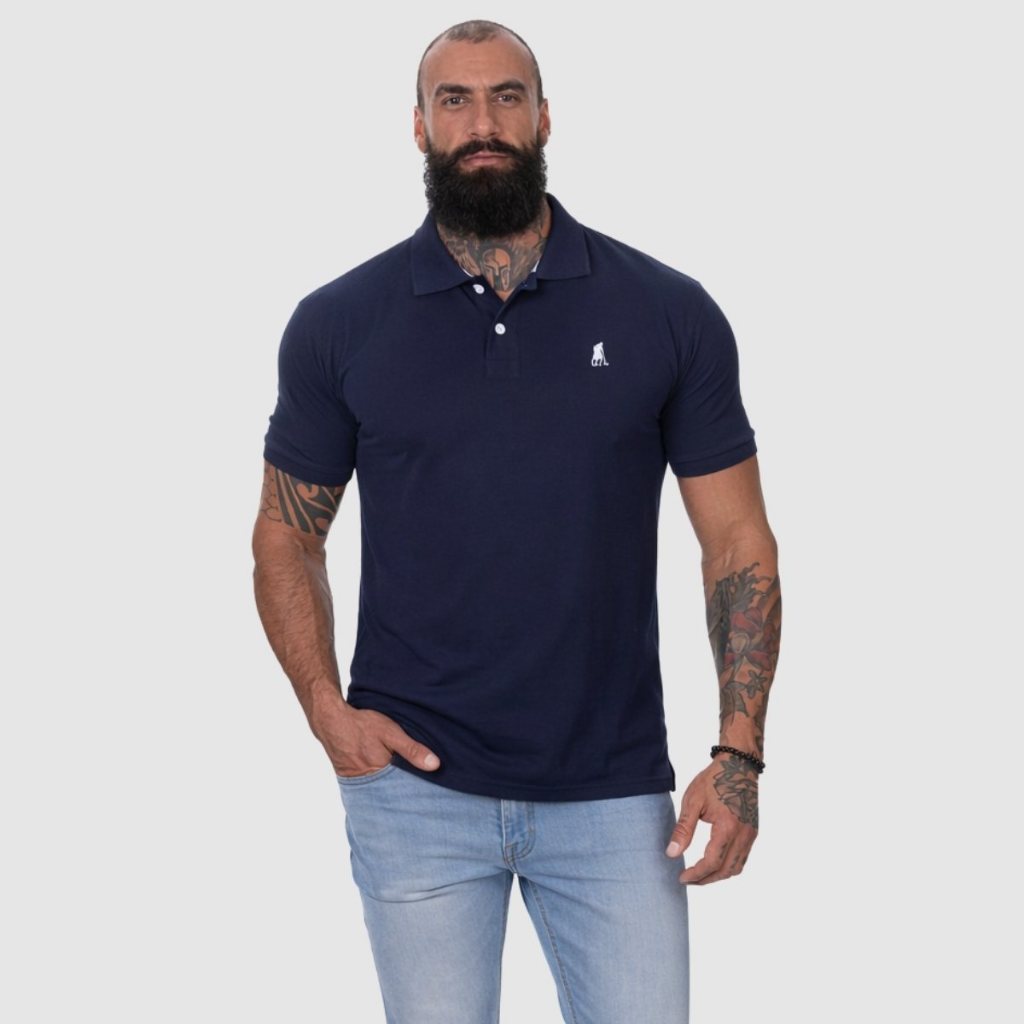 Kit 2 Camisa Gola Polo Masculina Básica Piquet Camiseta