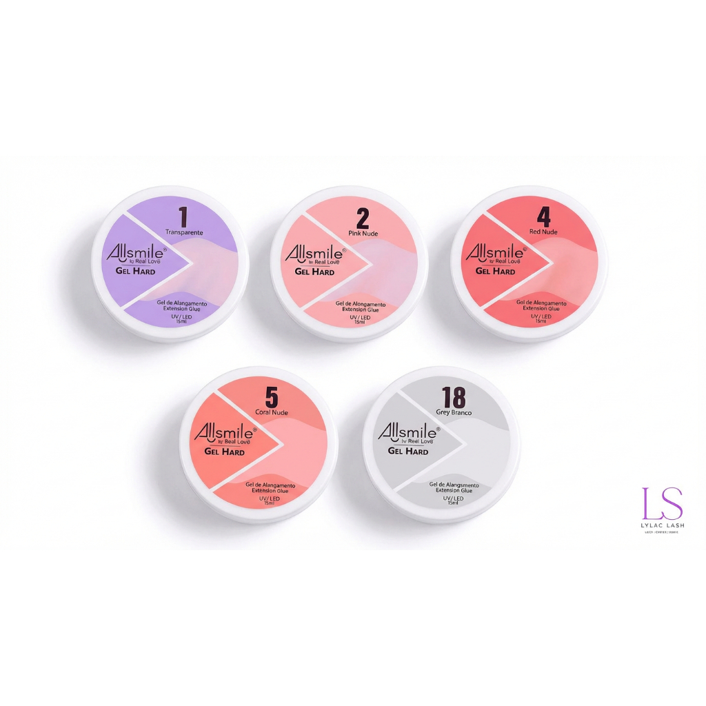 Gel Hard AllSmile Sem Hema e TPO Para Modelagem Unha Gel Uv/Led 15ml - Real Love