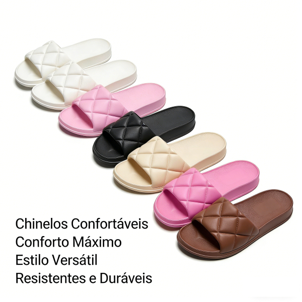 Sandália Chinelo EVA Confortável - Leve, Antiderrapante, Ideal para Praia e Casa