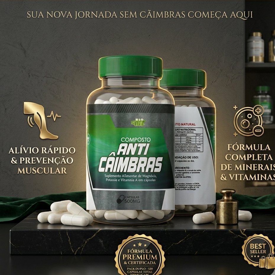 Anti Cãibras Aliviar Cãibras Rápido Suplemento para Cãibras Dor Muscular Espasmo Muscular Magnésio Cálcio Zinco Envio Im