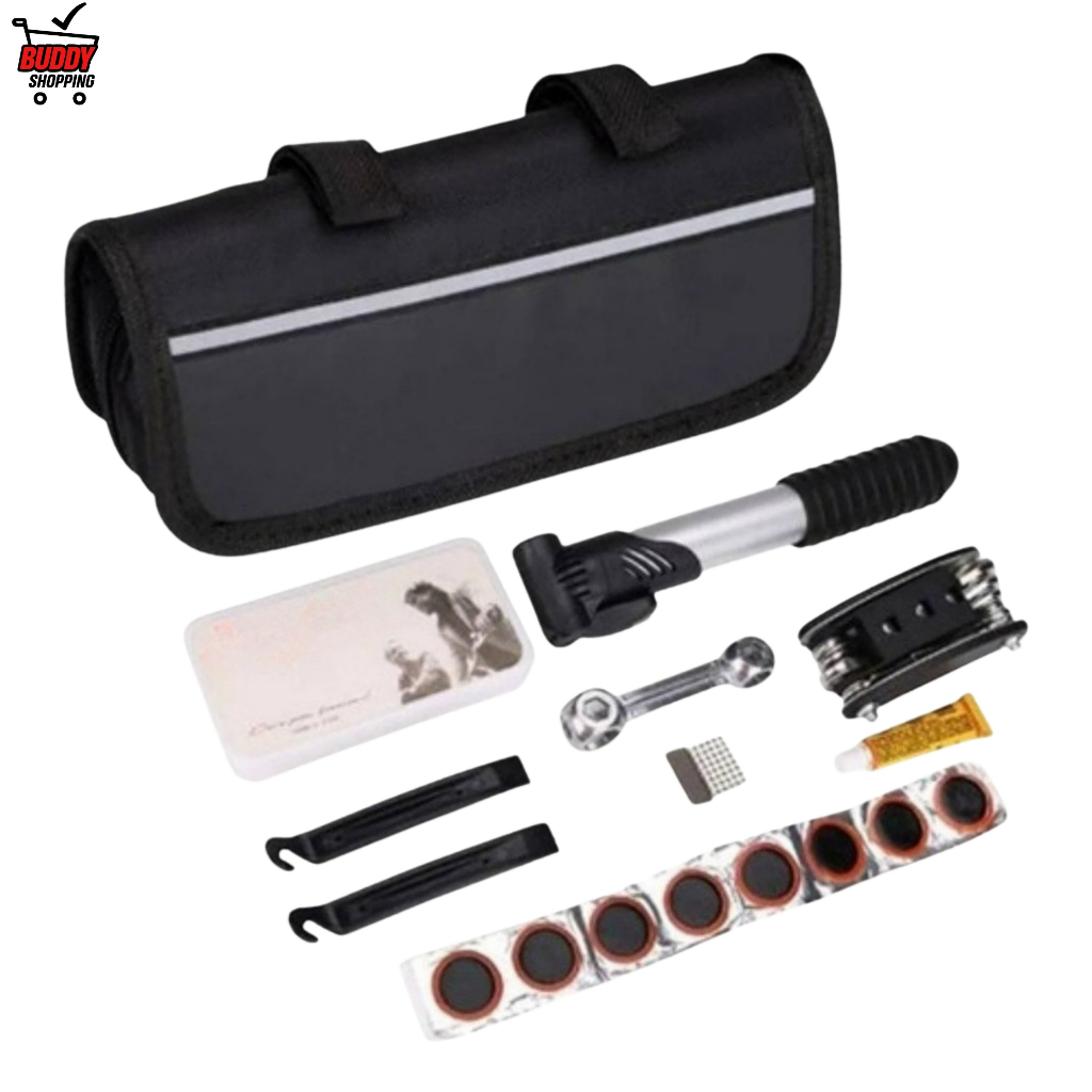 Kit Ferramentas portátil para Bicicleta Reparo de Pneu Luatek LKD-221