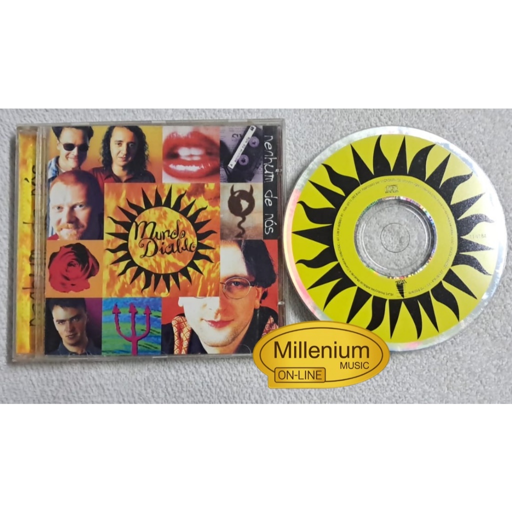 CD Nenhum De Nós  Mundo Diablo 1996 Original Gravadora Colecionador Ótimo Estado