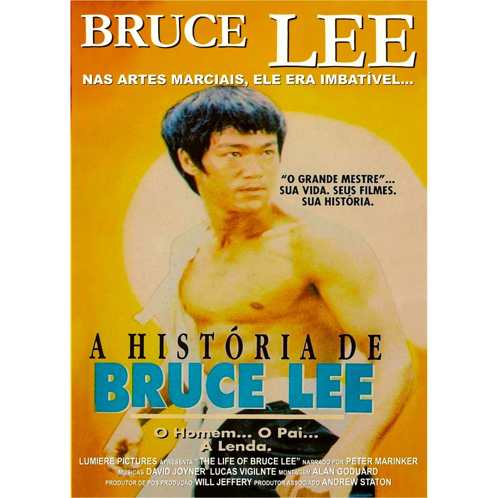 VHS/DVD A HISTÓRIA DE BRUCE LEE (The Life of Bruce Lee) Legendado/Bruce Lee.
