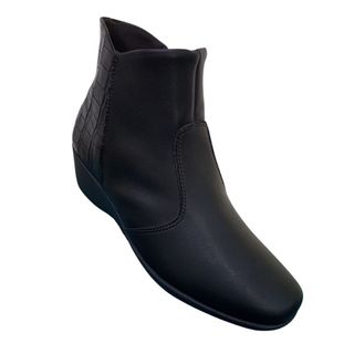 Bota Feminina Anabela Cano Baixo Piccadilly Confort Linha Total Conforto Anatômica Forrada