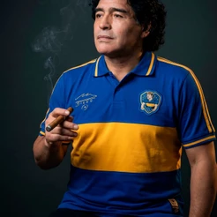 Camisa Polo Boca Juniors Retrô Maradona Masculino Oficial