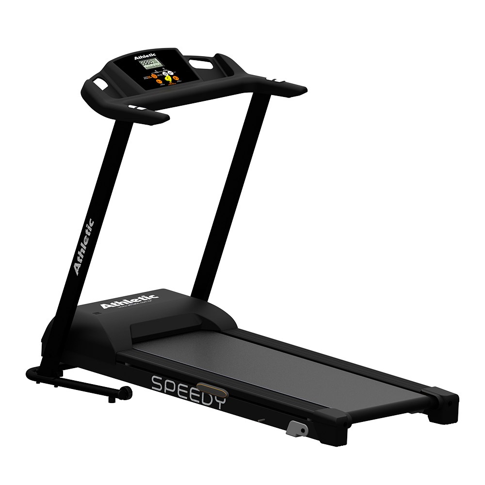 Esteira Elétrica Athletic Speedy 14km/h Motor 4.0 HPM 120kg Suportados Dobrável Lona Ampla