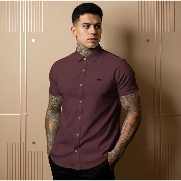 Camisa Masculina de Viscose com Elastano | Casual Confortável e Estilo Social | NHL