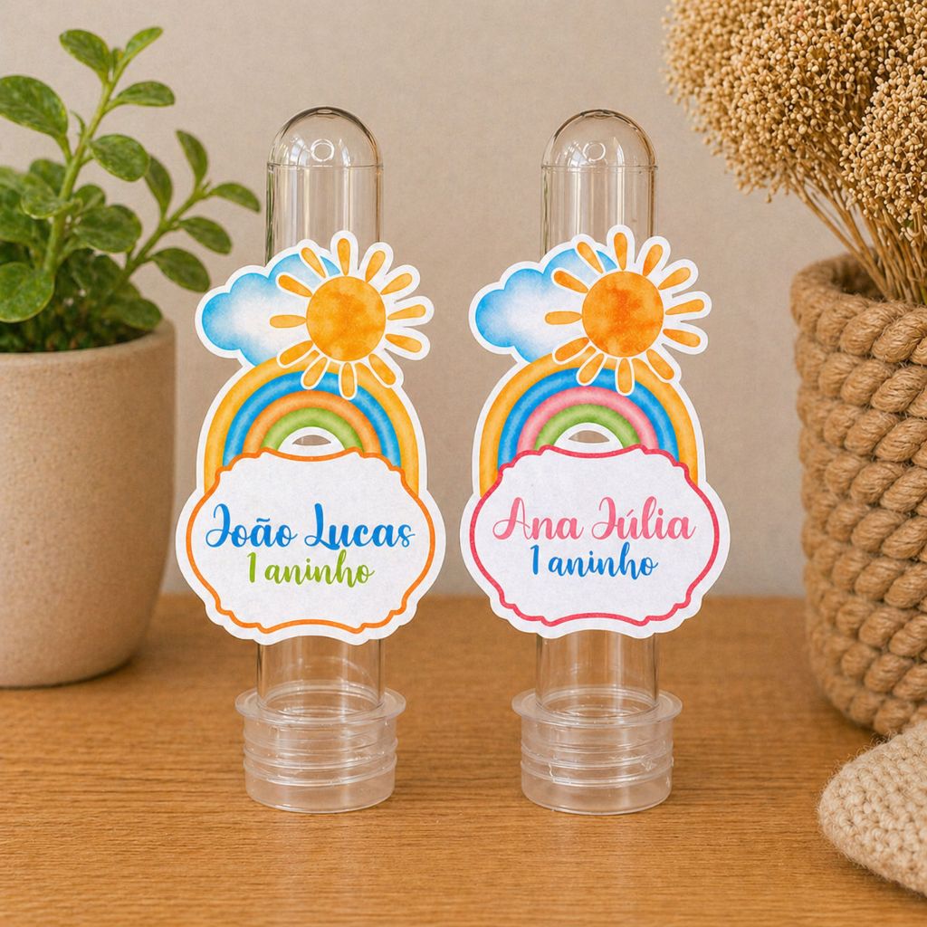 Aplique para Tubete Personalizado Primeira Volta ao Sol I Tag I Aniversário I Lembrancinha festa