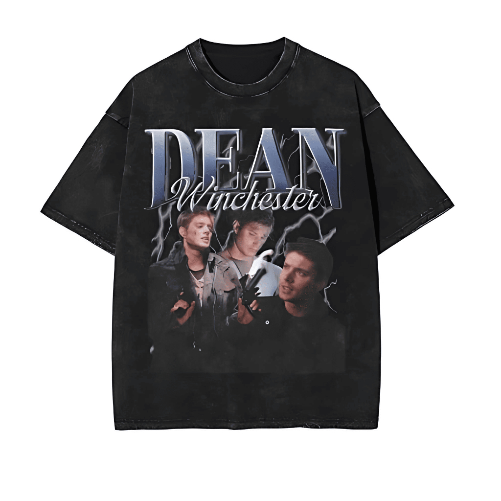 Camiseta Dean Winchester Supernatural Unissex Infantil/Adulto Camisa Blusa Roupa
